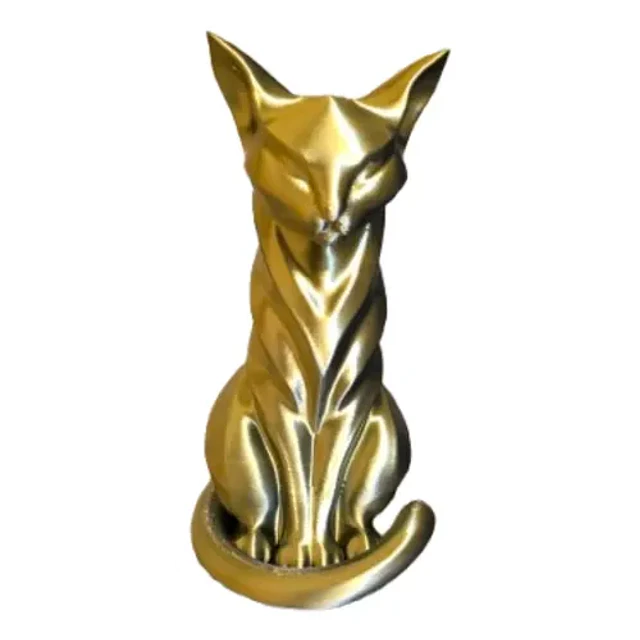 Escultura Elegante Prints Patro - Estilo Gato Sumiso