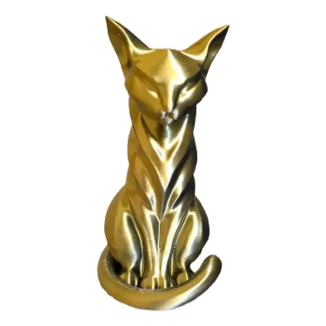 Escultura Elegante Prints Patro - Estilo Gato Sumiso 1