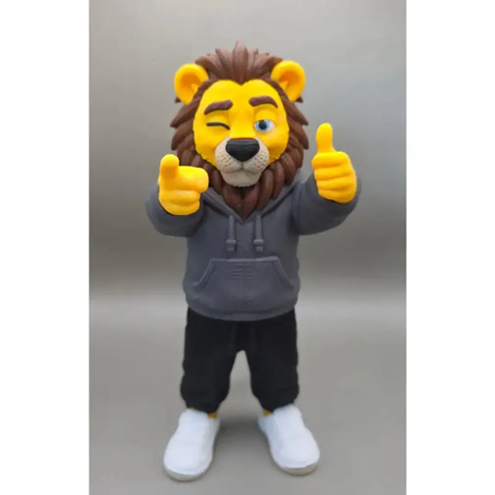 Figura Decorativa Prints Patro- León Cool 3