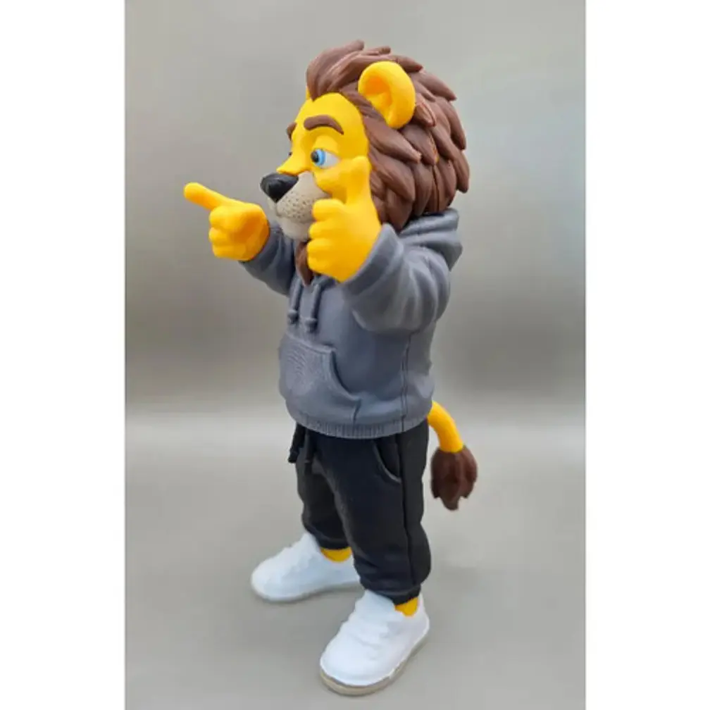 Figura Decorativa Prints Patro- León Cool 4
