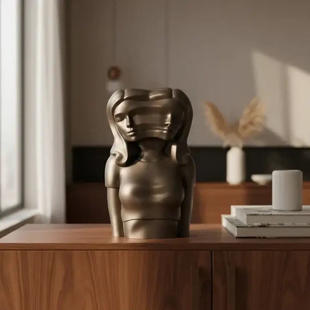 Escultura Elegante Prints Patro - Chica De Sueños Borrosos 4