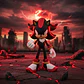 Shadow Sonic The Hedgehog Figura Coleccionable Prints Patro - Miniatura 1