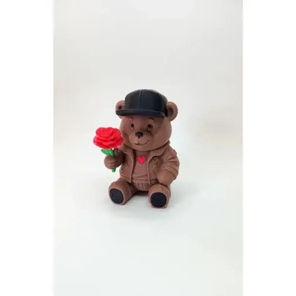 Figura Decorativa Prints Patro- Oso Romántico 2