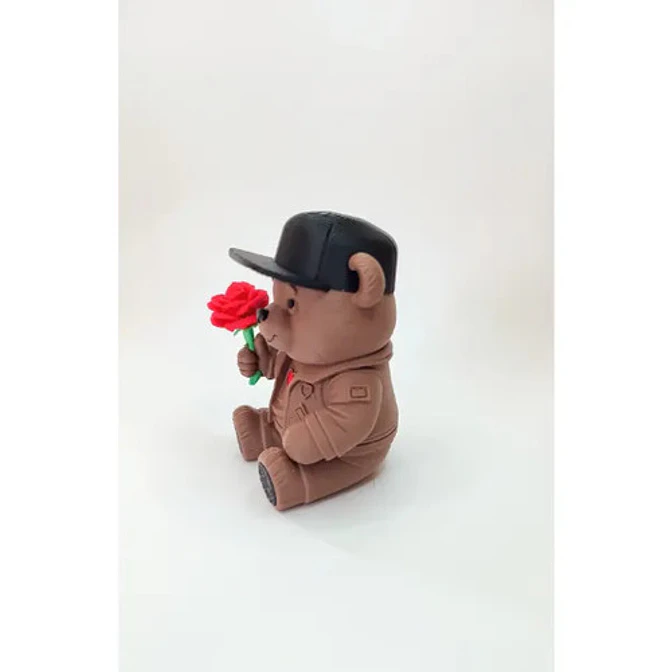 Figura Decorativa Prints Patro- Oso Romántico 3