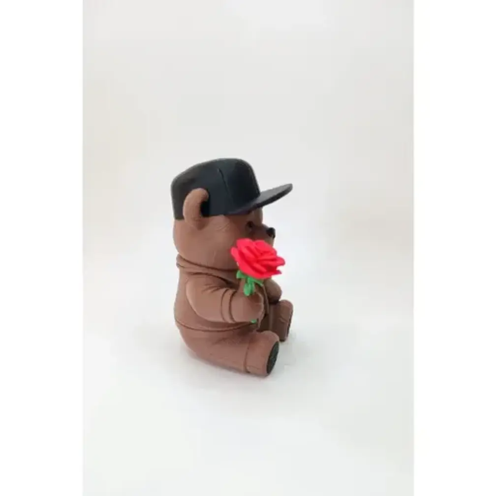 Figura Decorativa Prints Patro- Oso Romántico 4