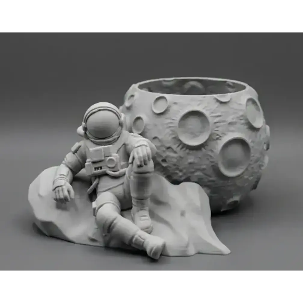 Macetero Prints Patro- Astronauta En La Luna 3