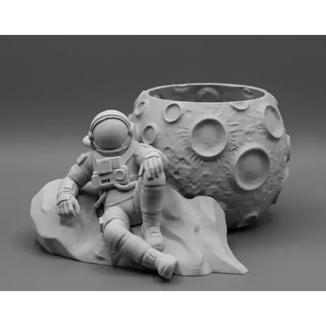Macetero Prints Patro- Astronauta En La Luna 3