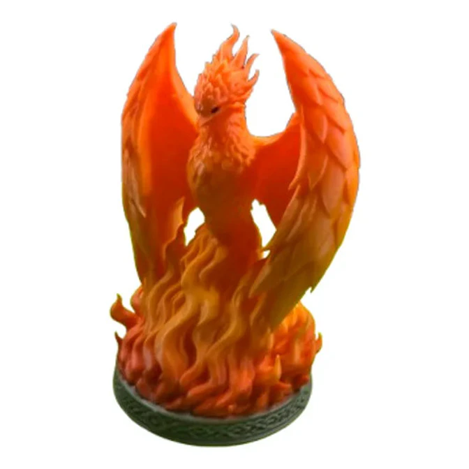 Figura Decorativa Prints Patro- Ave Fénix En Llamas 1
