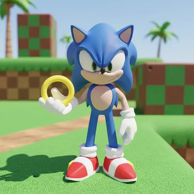 Sonic / Sonic The Hedgehog Figura Coleccionable Prints Patro 1