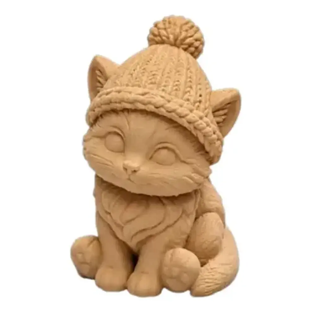 Figura Decorativa Prints Patro- Gatito Invernal 1