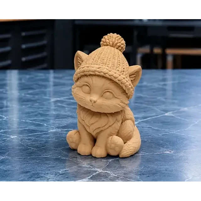 Figura Decorativa Prints Patro- Gatito Invernal