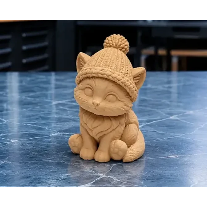 Figura Decorativa Prints Patro- Gatito Invernal 2