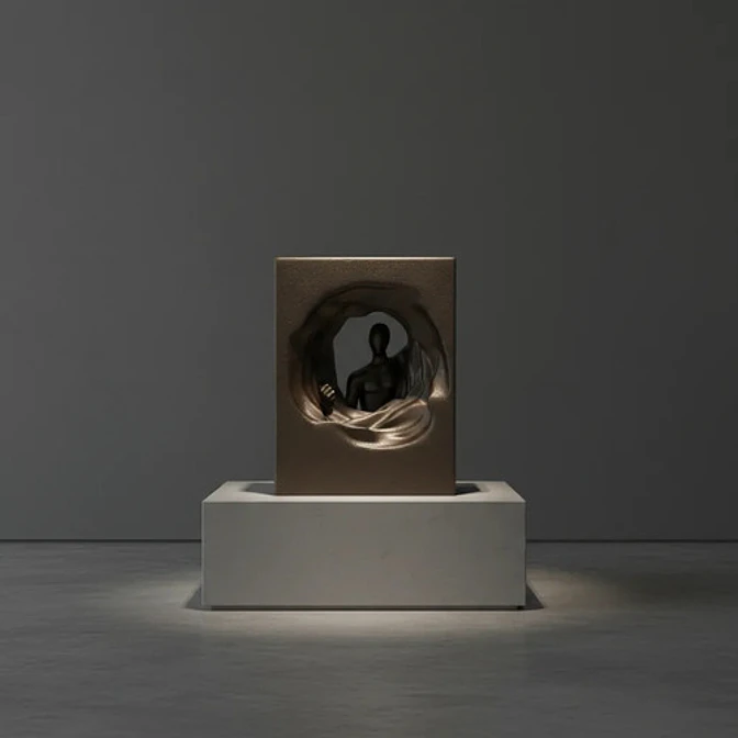 Figura Decorativa Prints Patro - Escultura Adéntrese Moderna 2
