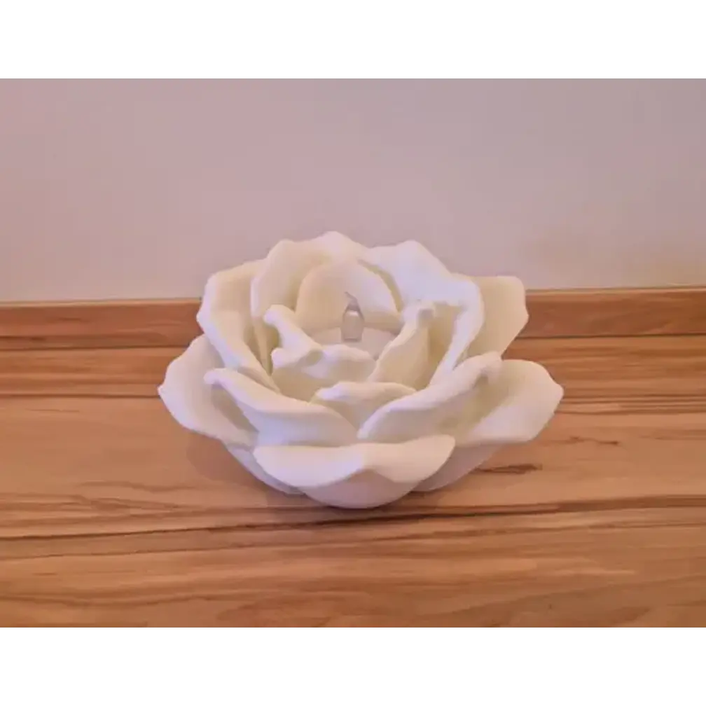 Portavelas Led Prints Patro- Rosa Blanca 3