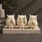Escultura Decorativa Prints Patro- 3 Búhos Sabios - Miniatura 3