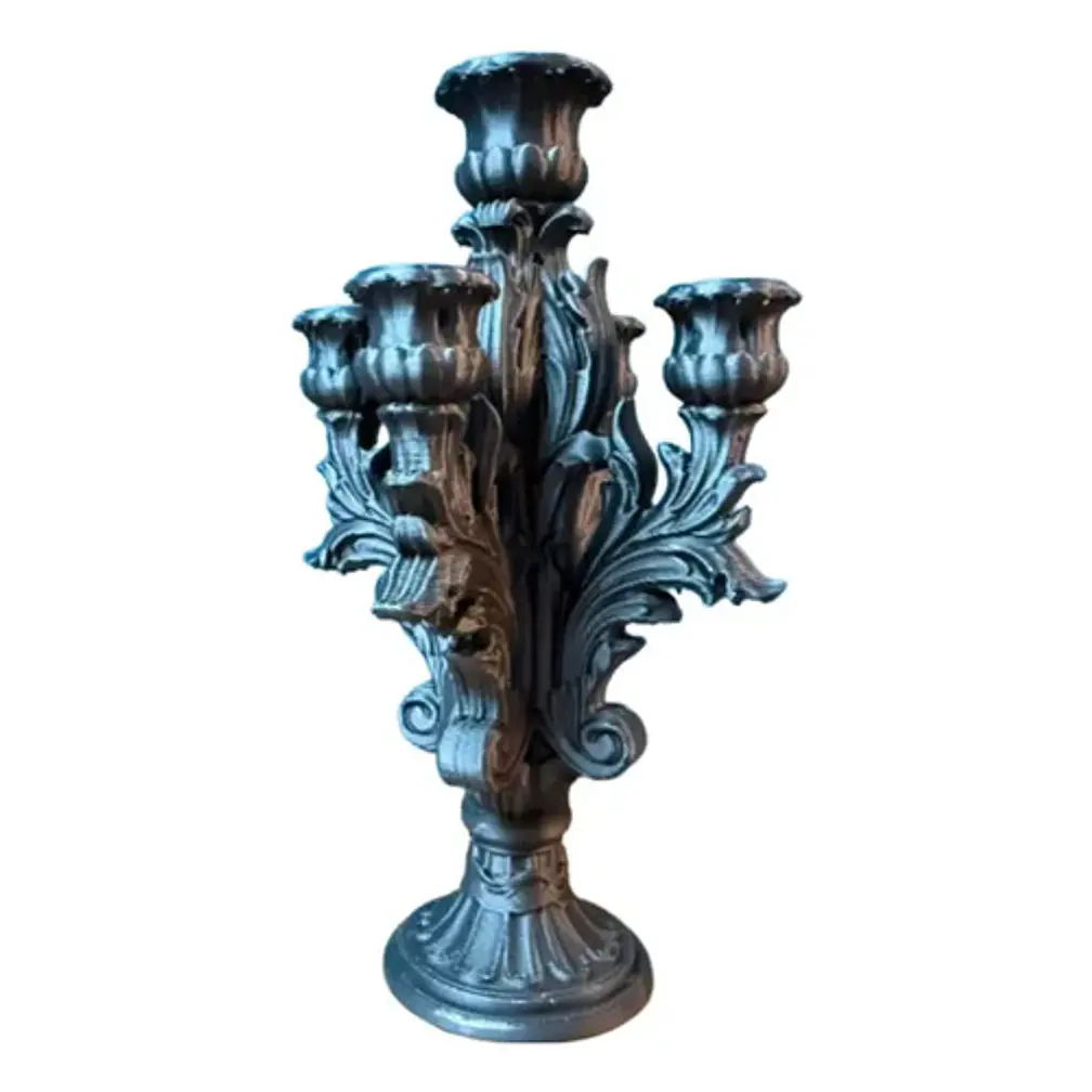 Candelabro Prints Patro Gótico De 5 Velas 1