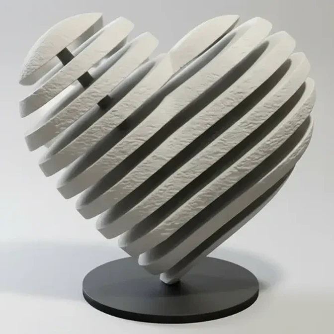 Decoración Elegante Prints Patro - Estilo Corazón 1