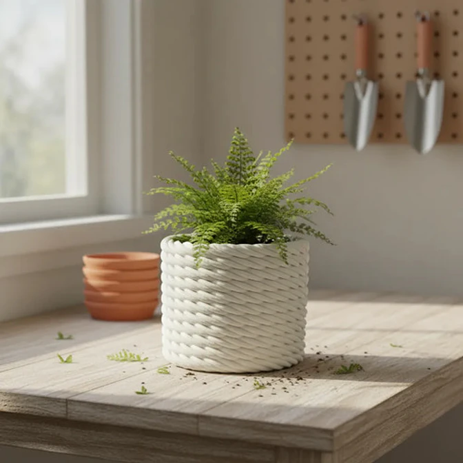 Decoración Prints Patro - Macetero Estilo Cuerda Trenzada 3