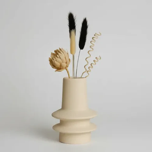 Decoración Elegante Prints Patro - Florero Estilo Cera Tier