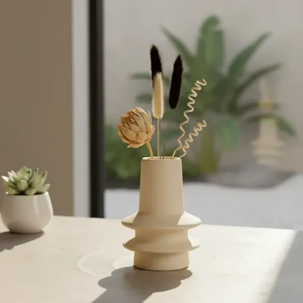 Decoración Elegante Prints Patro - Florero Estilo Cera Tier 3