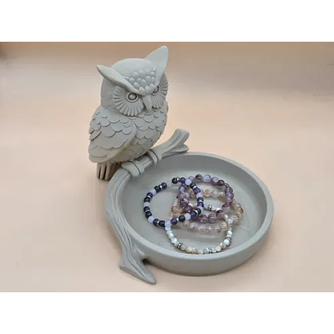Decoración Elegante Prints Patro - Joyero Estilo De Búho 3