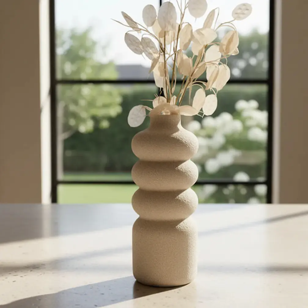 Decoración Prints Patro - Florero Ondulado Minimalista 2
