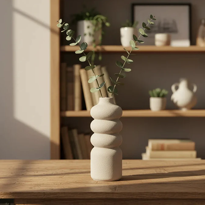 Decoración Prints Patro - Florero Ondulado Minimalista 4