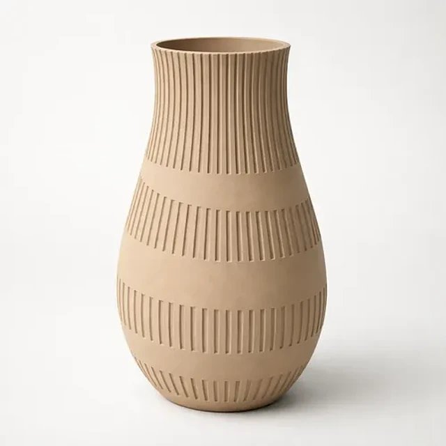 Decoración Prints Patro- Jarrón Estilo Acanalado Minimalista