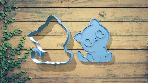 Cortador De Galletas - Diseño Gatitos - Foto 2