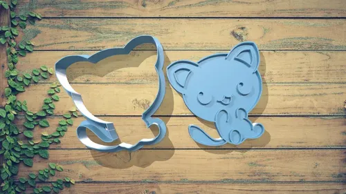 Cortador De Galletas - Diseño Gatitos - Foto 3