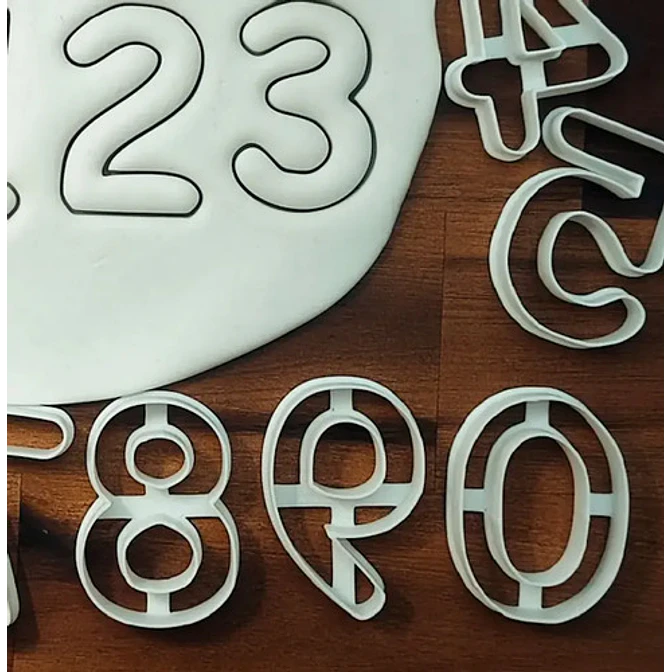 Cortador De Galletas - Números (pack 10 Unidades) 3