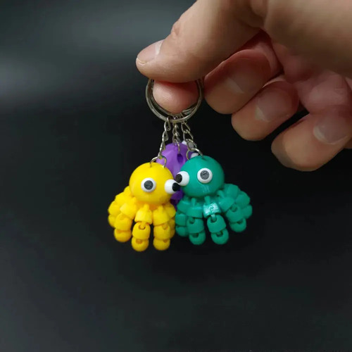 Pulpo Articulado - Llavero (pack 3 Unidades) - Foto 3