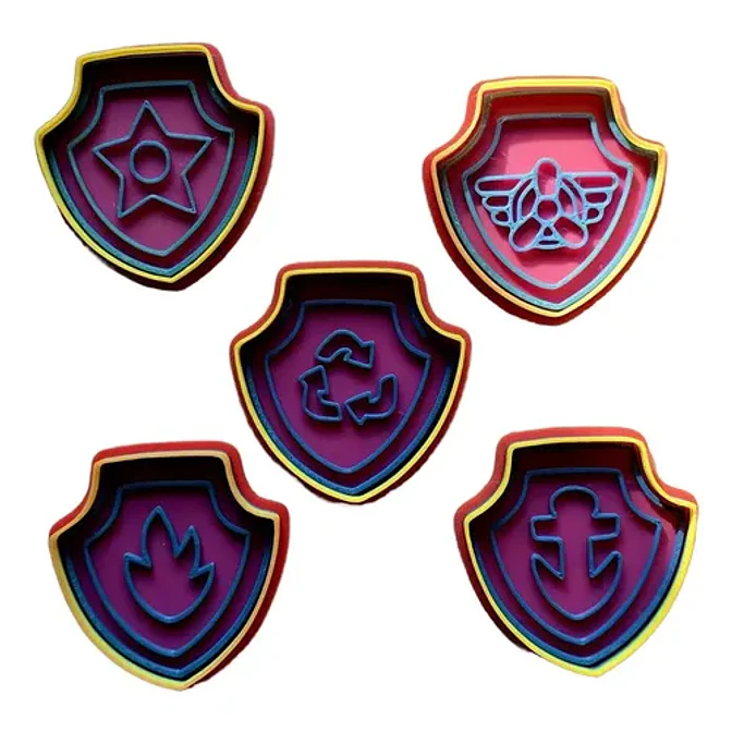 Cortador De Galletas Insignia Paw Patrol - (pack 5 Unidades) 1