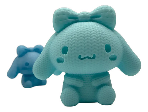 Figura Cinnamoroll Impreso En 3d - Diseño Estilo Tejido