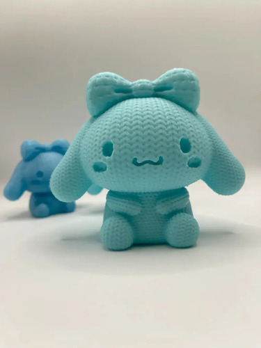 Figura Cinnamoroll Impreso En 3d - Diseño Estilo Tejido - Foto 3