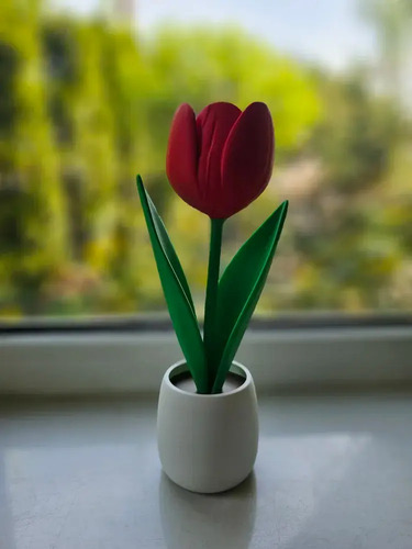 Figura Decorativa Tulipan En Maceta - Foto 2