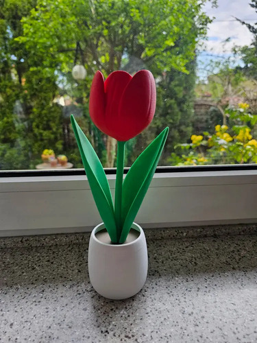 Figura Decorativa Tulipan En Maceta - Foto 3