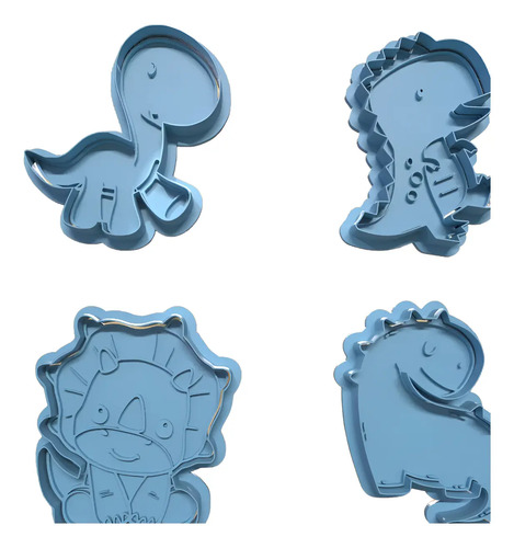 Cortador De Galletas - Diseño Dinosaurios