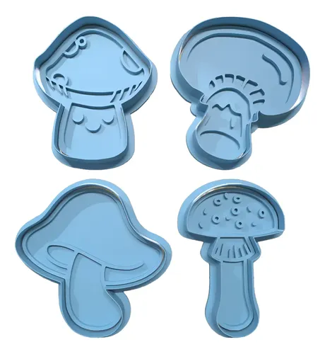 Cortador De Galletas - Diseño Hongos