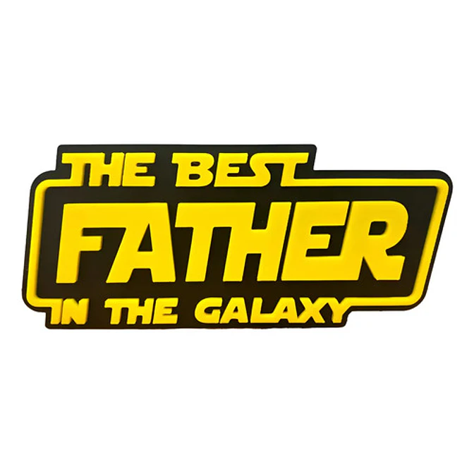 Cuadro Decorativo El Mejor Padre De La Galaxia 1