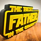 Cuadro Decorativo El Mejor Padre De La Galaxia - Miniatura 2