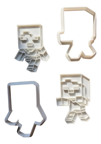 Cortador De Galletas Steve Zombie Minecraft (2 Unidades)