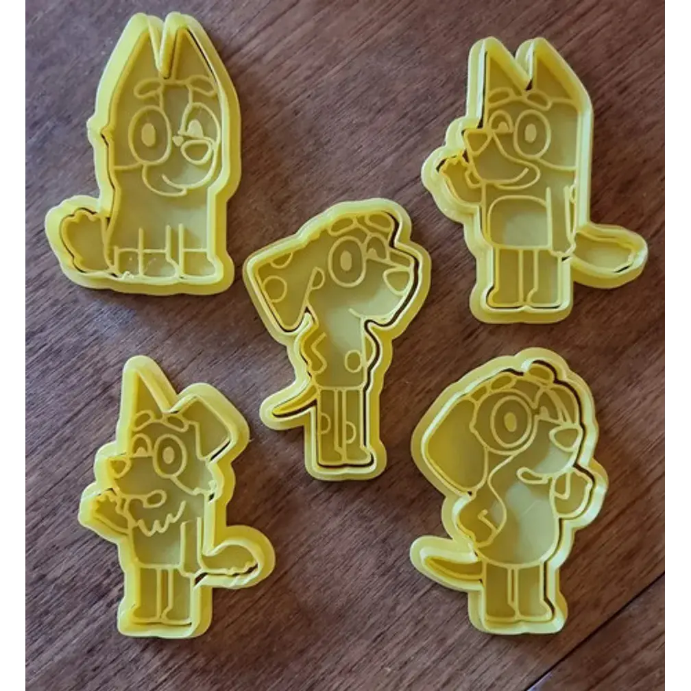 Cortador De Galletas  Bluey Y Sus Amigos - (pack 5 Unidades) 3