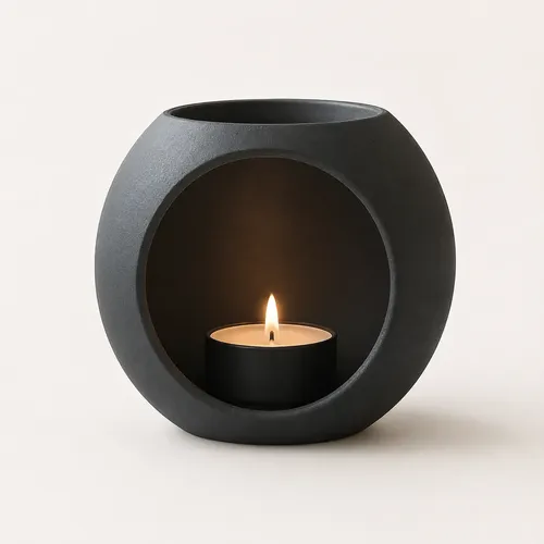 Portavela - Decoracion Minimalista Negra - Foto 2
