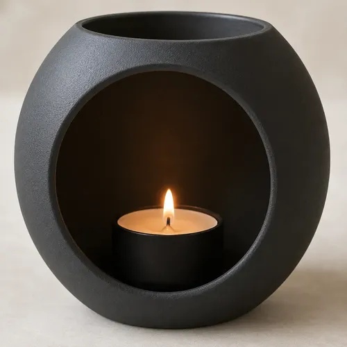Portavela - Decoracion Minimalista Negra - Foto 3