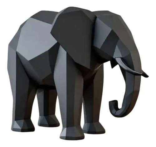 Decoración - Elefante Polígono Minimalista