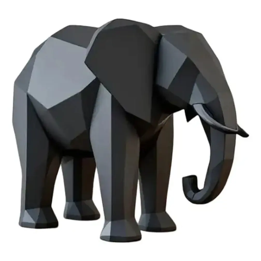 Decoración - Elefante Polígono Minimalista 1