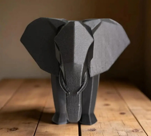 Decoración - Elefante Polígono Minimalista - Foto 3