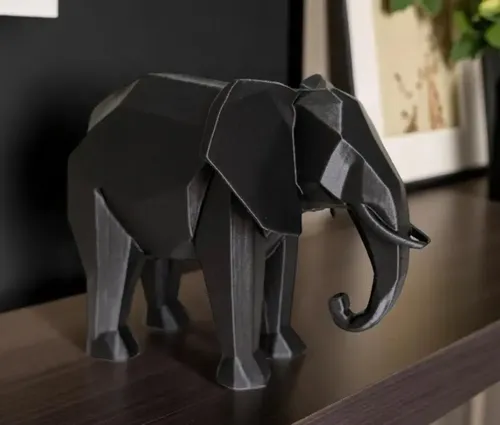 Decoración - Elefante Polígono Minimalista - Foto 4