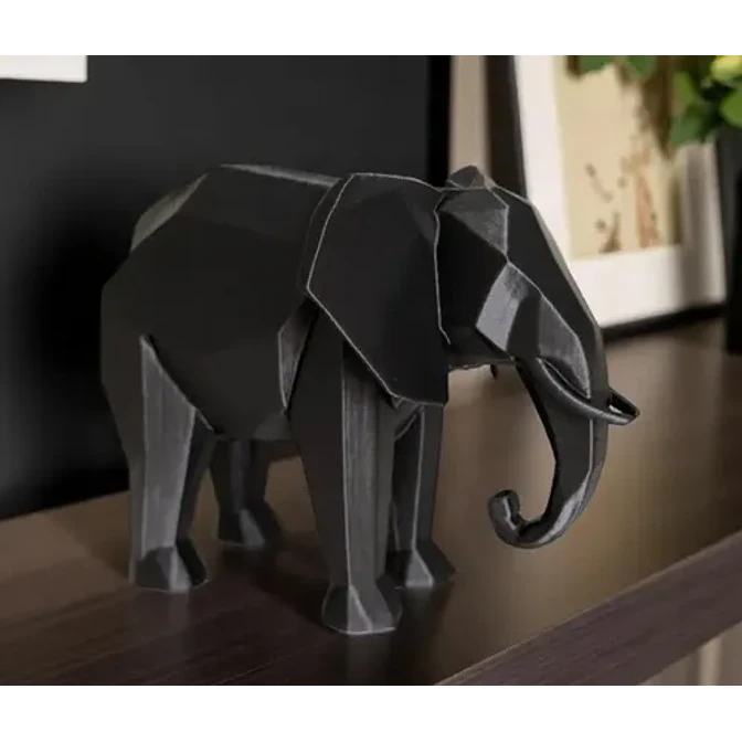 Decoración - Elefante Polígono Minimalista 4